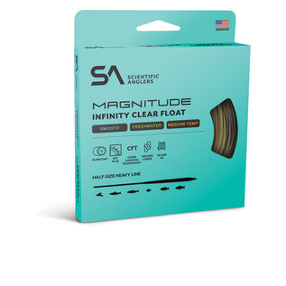 SA Magnitude Smooth Infinity Clear Tip Float-Float-Buckskin/Clear