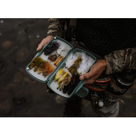 Tacky Pescador Fly Box Large Dynamic Foam   Smoke Grey