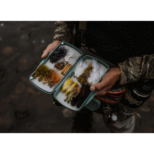 Tacky Pescador Fly Box Large Dynamic Foam   Smoke Grey