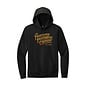 The Tight Lines Fly Fishing Co. Hooded Sweatshirt- Black