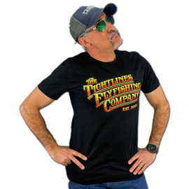 The Tight Lines Fly Fishing Co. T-Shirt- Black
