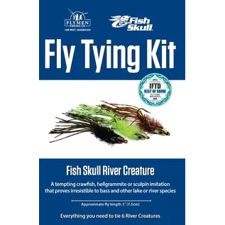 Flymen Fly Tying Kit Fish Skull River Creature