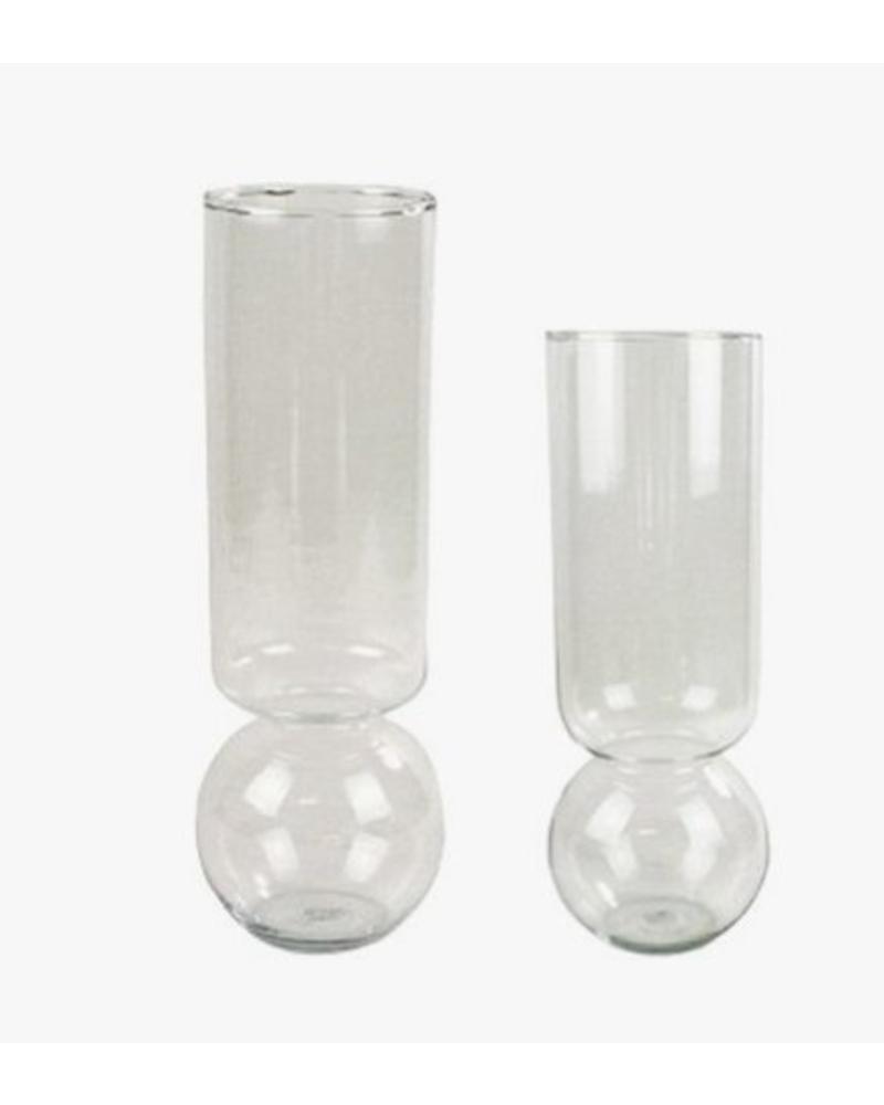 Tall Clear Bulb Vase