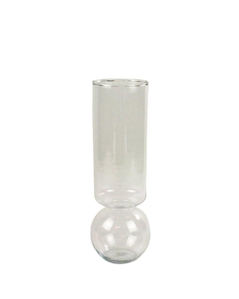 Tall Clear Bulb Vase