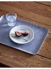 Grey & White Stripe Linen Coated Tray- Large