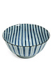 Bowl 6" Blue Stripes