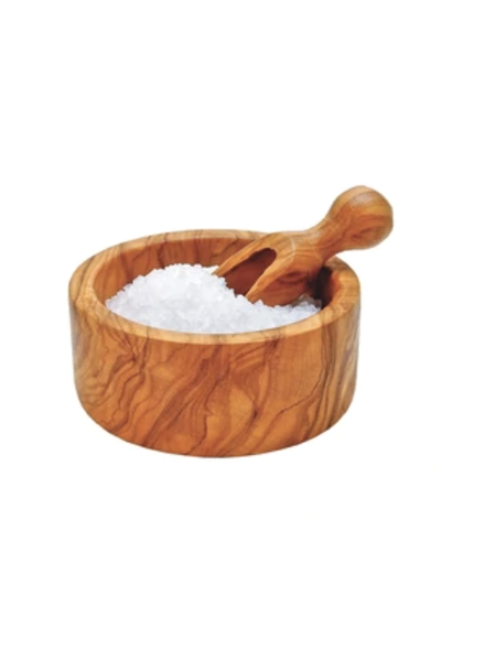 Olive Wood Mini Salt Bowl