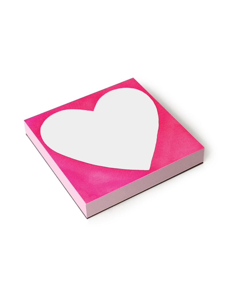 Sticky Shape Notepad - Pink Heart