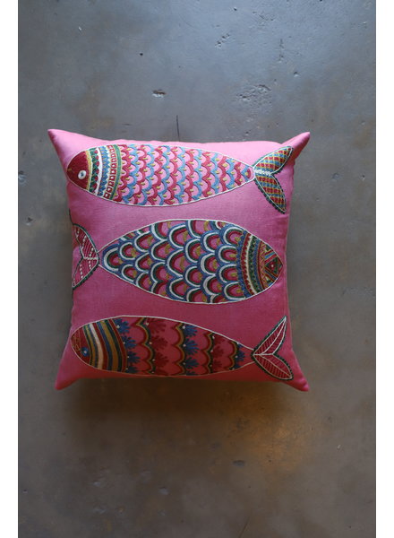 Fish Pillow #2- Pink