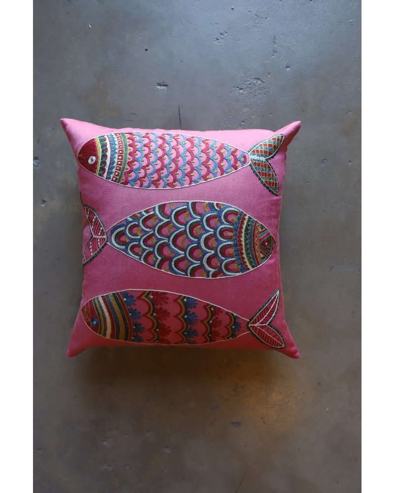 Fish Pillow #2- Pink