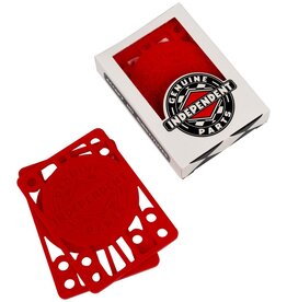 INDEPENDENT SKATEBOARD TRUCKS INDEPENDENT - 1/8 RISERS - RED