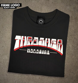 THRASHER THRASHER - FIRME LOGO TEE - BLACK