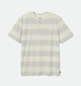 BRIXTON BRIXTON - HILT STRIPE S/S - WHT/SLT BLU -