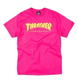THRASHER THRASHER - LOGO TEE - PNK