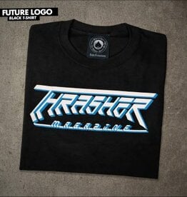 THRASHER THRASHER - FUTURE LOGO TEE - BLK -