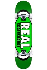 REAL SKATEBOARD DECKS REAL - OVAL GREEN COMPLETE  8