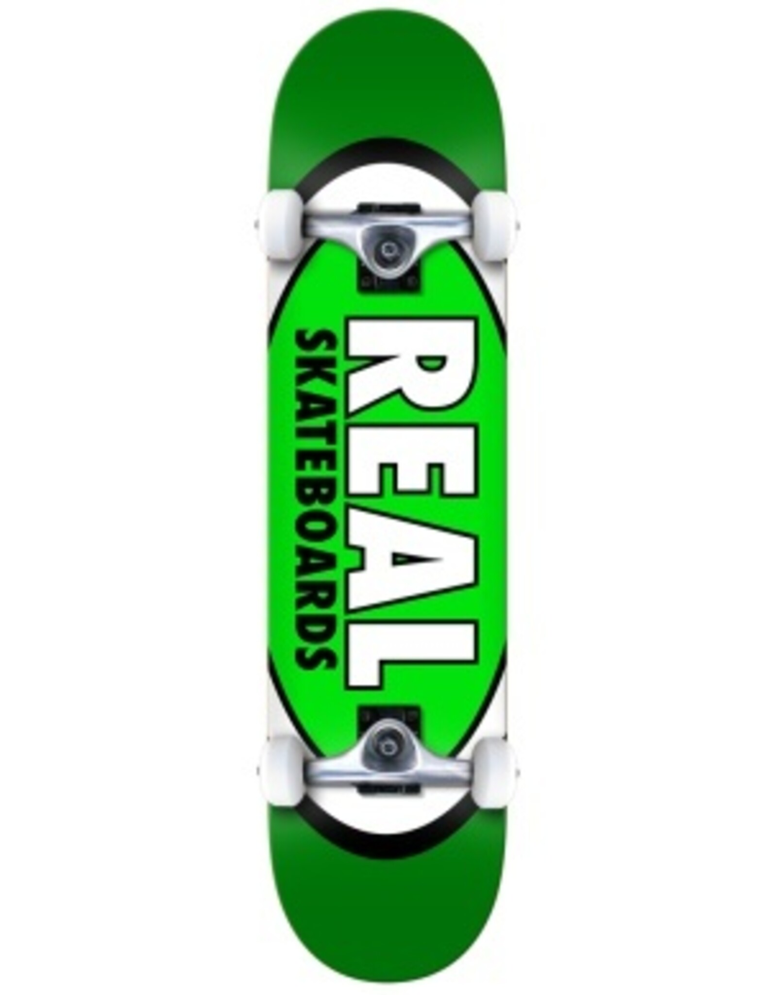 REAL SKATEBOARD DECKS REAL - OVAL GREEN COMPLETE  8