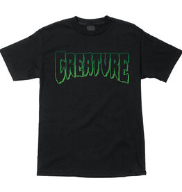 CREATURE SKATEBOARD DECKS CREATURE - OUTLINE LOGO TEE - BLK -