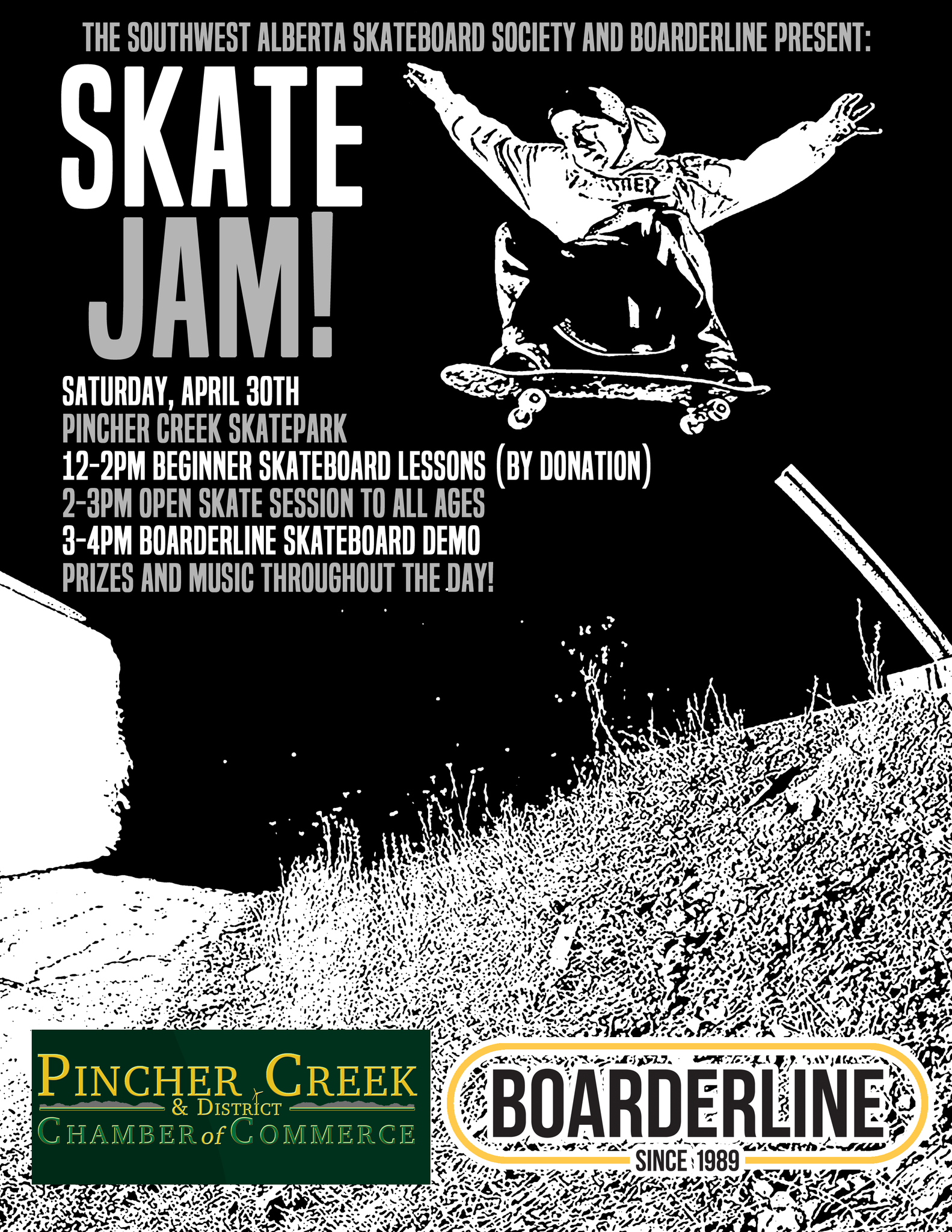 Pincher creek skateboard jam