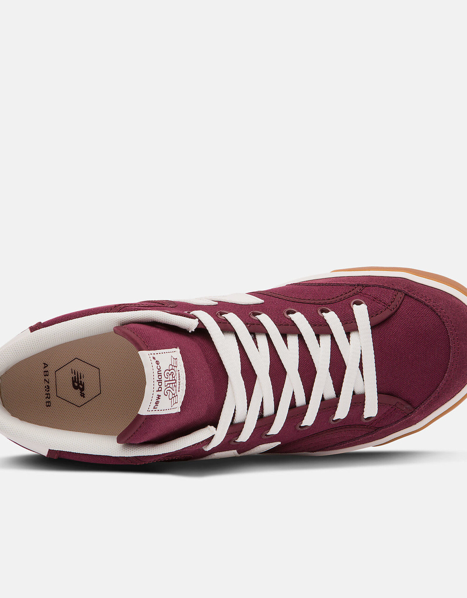 NEW BALANCE - 213 - BURGUNDY /WHITE - SKATE SHOE - Boarderline Skateshop