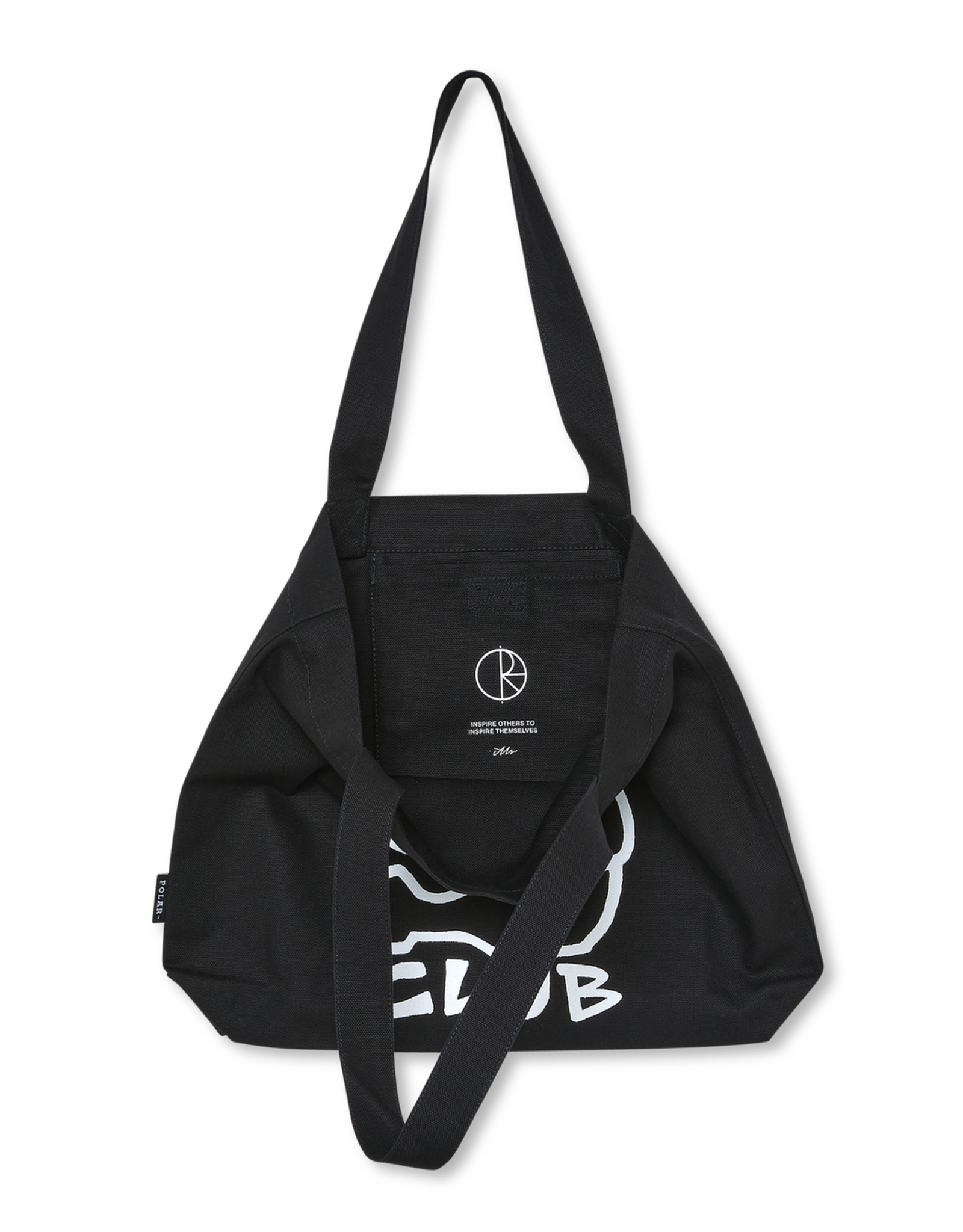 POLAR SKATEBOARDS - BIG BOY TOTE - BLACK - Boarderline Skateshop