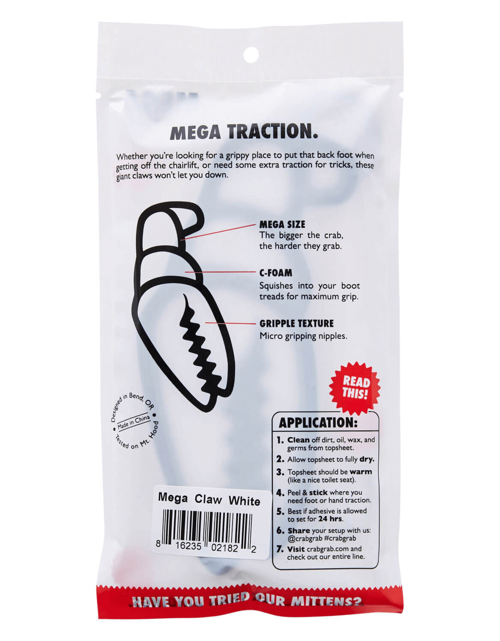 CRAB GRAB MEGA CLAW LAVENDER STOMP PADS Boarderline