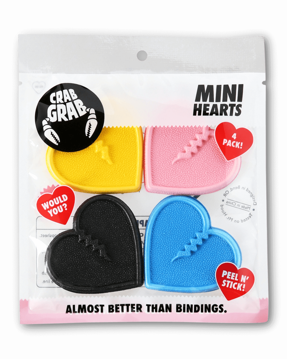 CRAB GRAB MINI HEARTS EMOJI STOMP PADS Boarderline