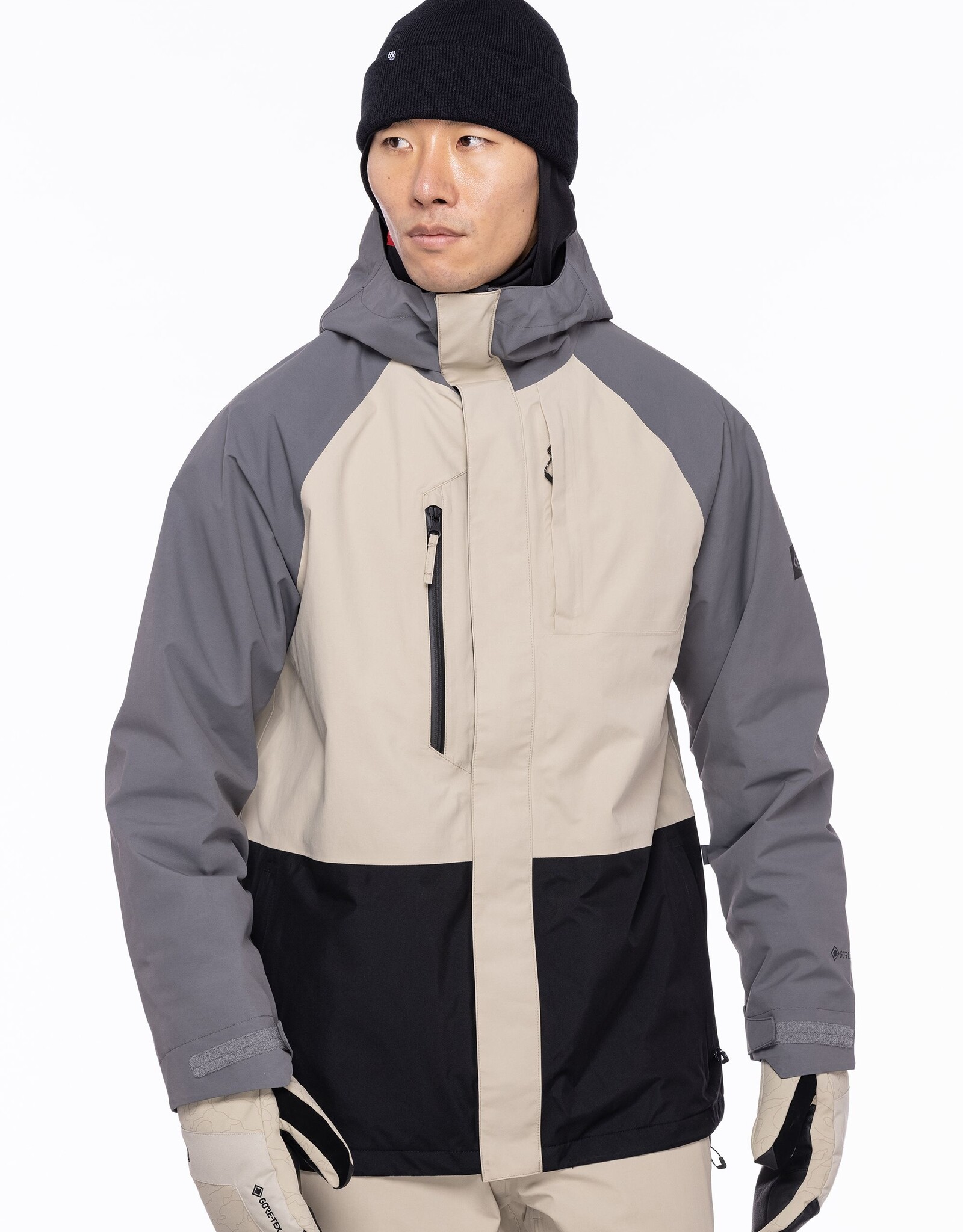 686 - GORE TEX SHELL JACKET - RHINO GREY - - Boarderline Skateshop