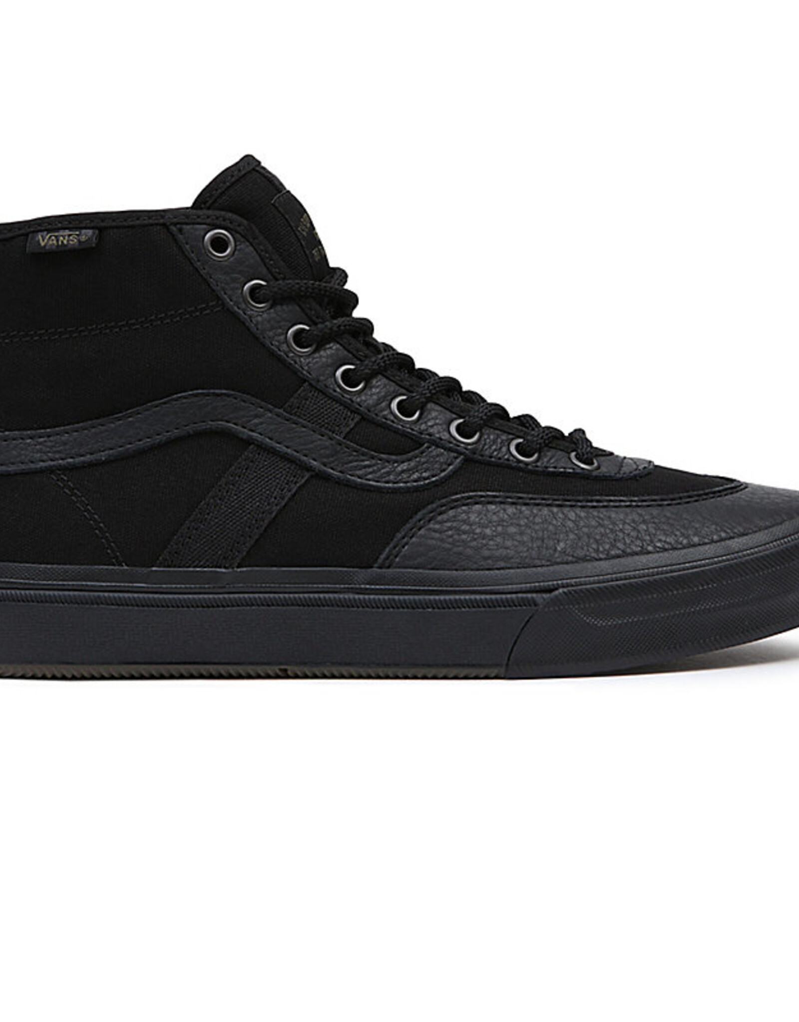 VANS CROCKETT HIGH BATTER LEATHER BLACK Boarderline