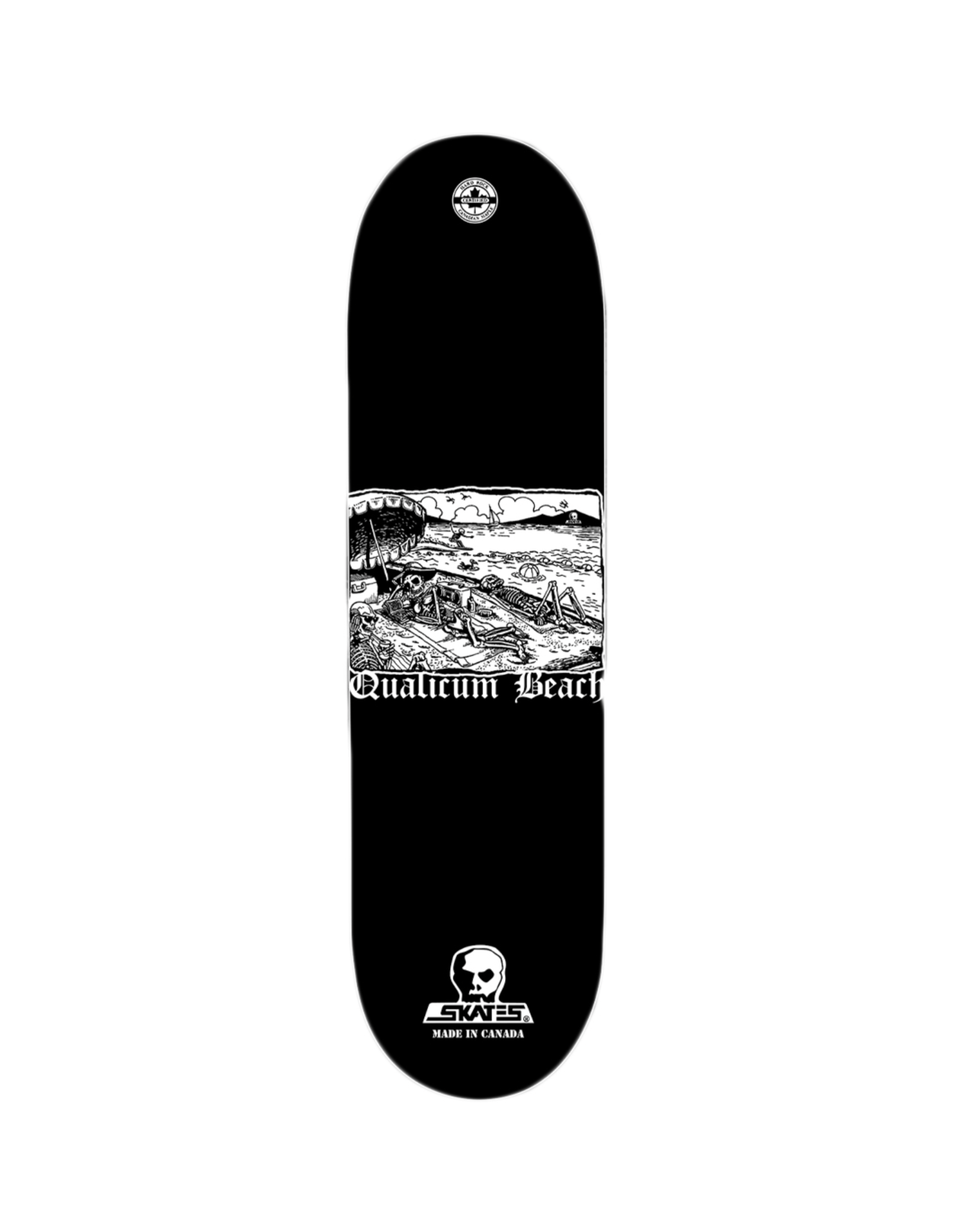 SKULL SKATES 8.5 QUALICUM SKELETON BEACH DECK Boarderline