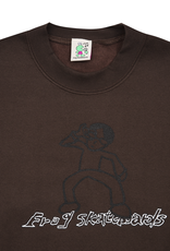 FROG SKATEBOARD DECKS FROG - UNLOCKED CREWNECK - BROWN -