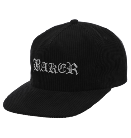 BAKER SKATEBOARD DECKS BAKER - OLD E SNAPBACK - BLACK CORDOROY