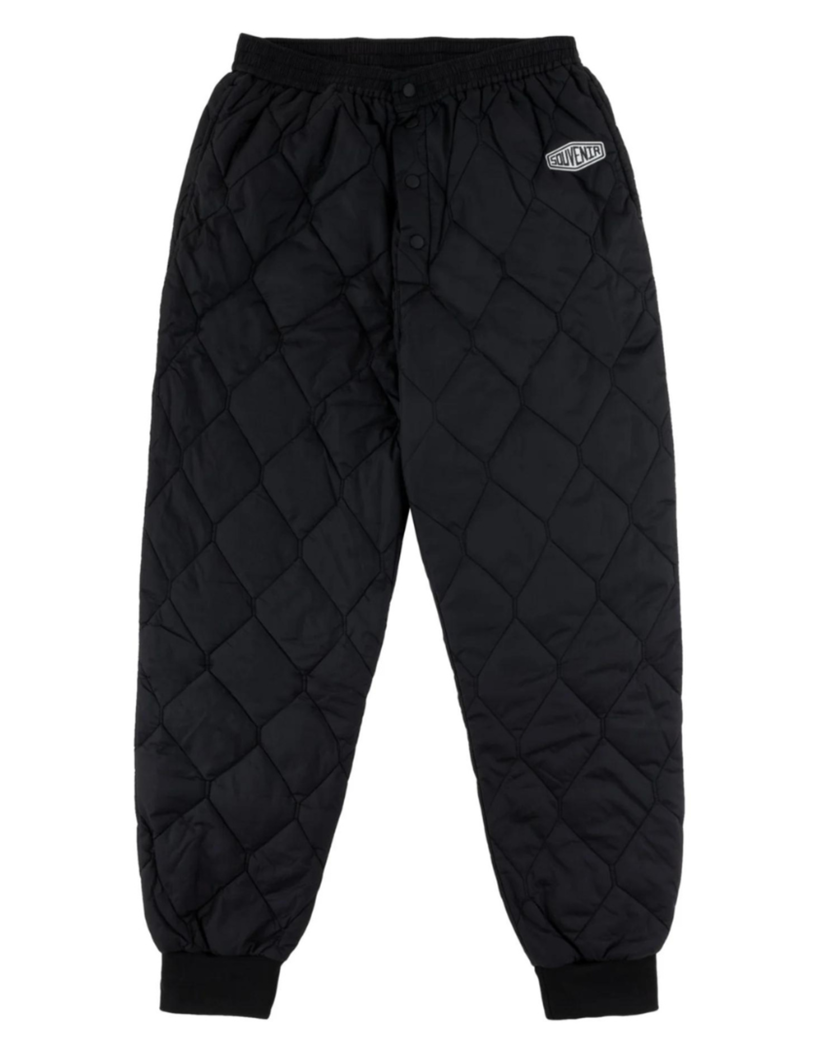SOUVENIR - QUILTED MID LAYER PANT BLACK