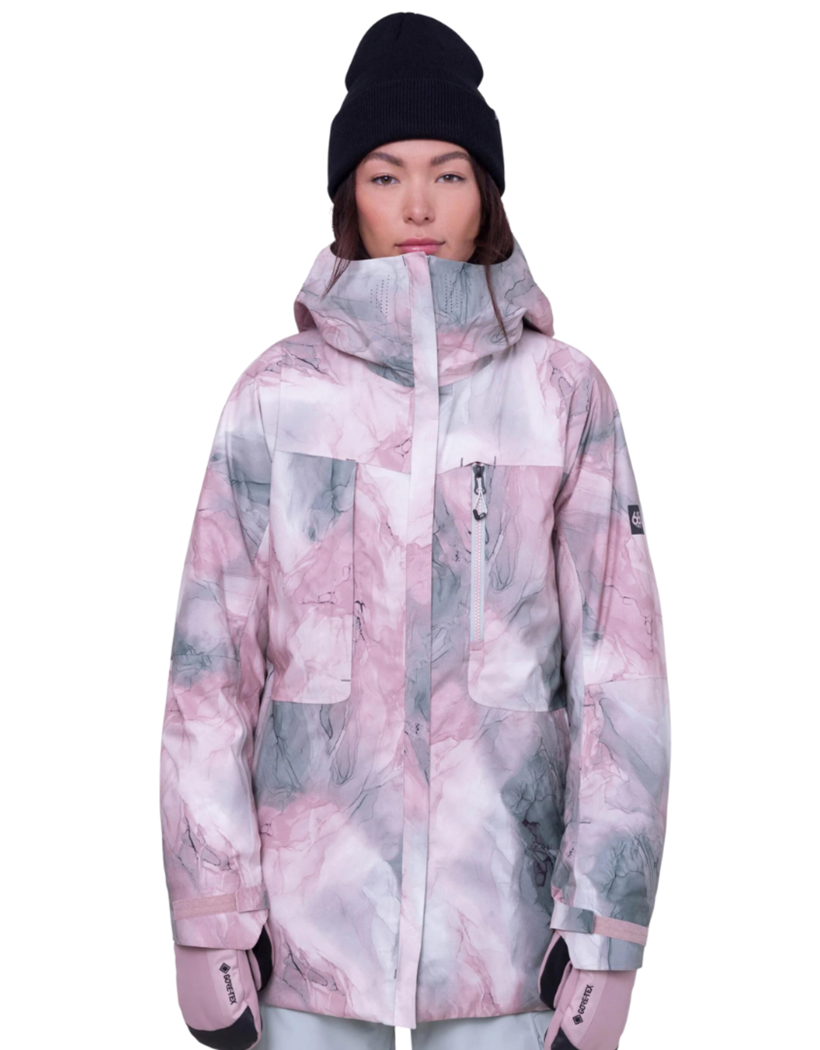 686 OUTERWEAR 686 - WOMENS MANTRA INSULATED DUSTY MAUVE MARBLE