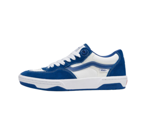 Blue white vans hot sale
