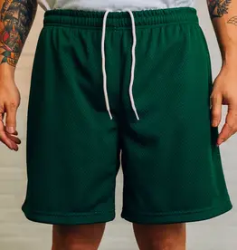 RAISED BY WOLVES RAISED BY WOLVES - TWO TONE MESH SHORTS FOREST/VICTORY
