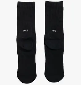 RAISED BY WOLVES RAISED BY WOLVES - FUCK OFF CREW SOCKS, BLK, OS