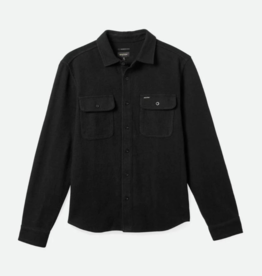 BRIXTON BRIXTON - BOWERY TEXTURED TWILL OVERSHIRT BLACK