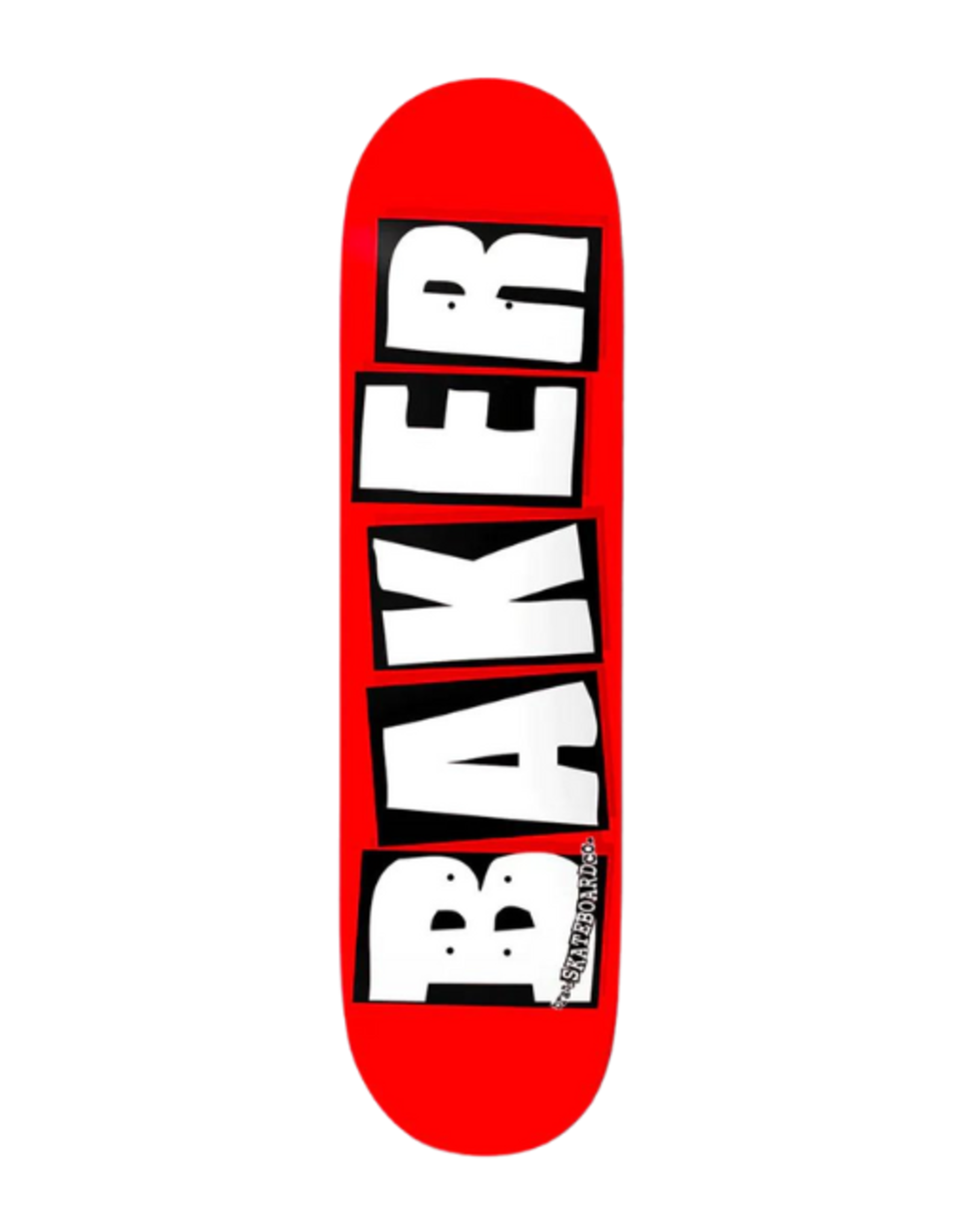 BAKER SKATEBOARD DECKS BAKER DECK - BRAND LOGO BLACK/WHITE - 8.0