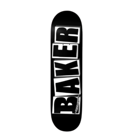BAKER SKATEBOARD DECKS BAKER - BRAND LOGO DECK BLACK/WHITE 8.475