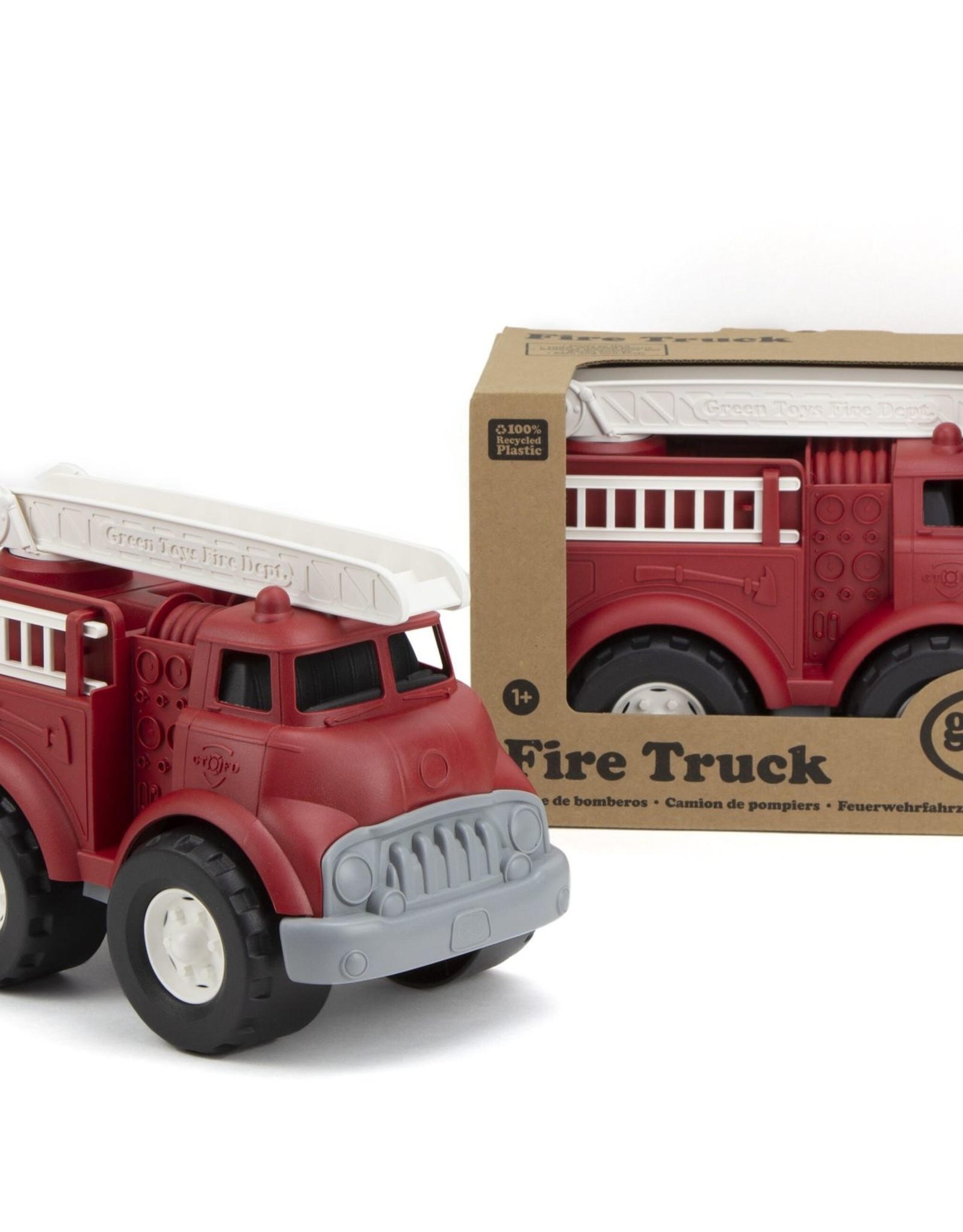 green fire truck toy