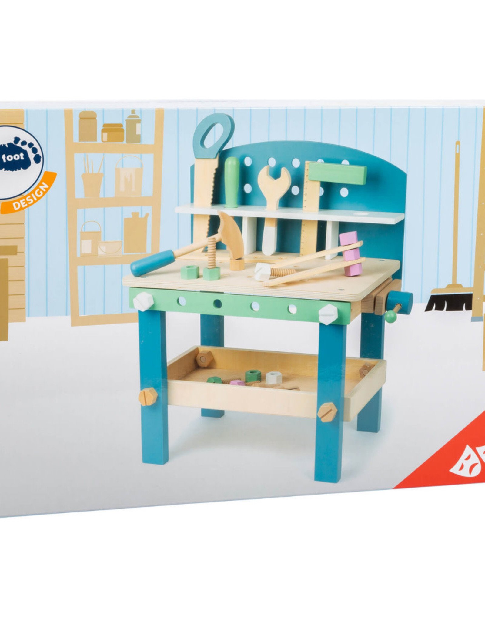 Small Foot Design Compact Workbench with Accessories Nordic Theme