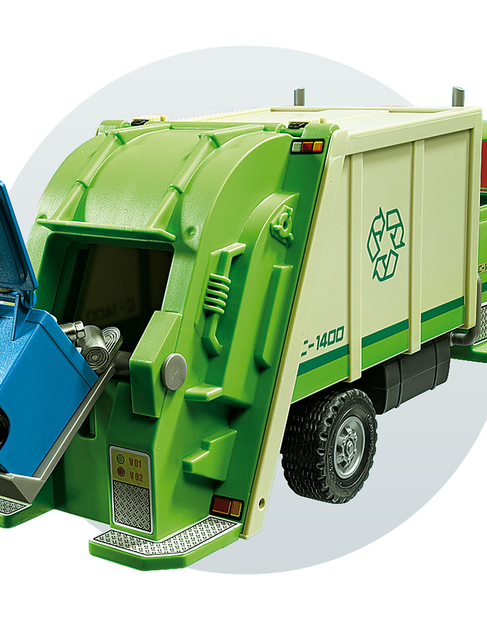 City Life Green Recycling Truck