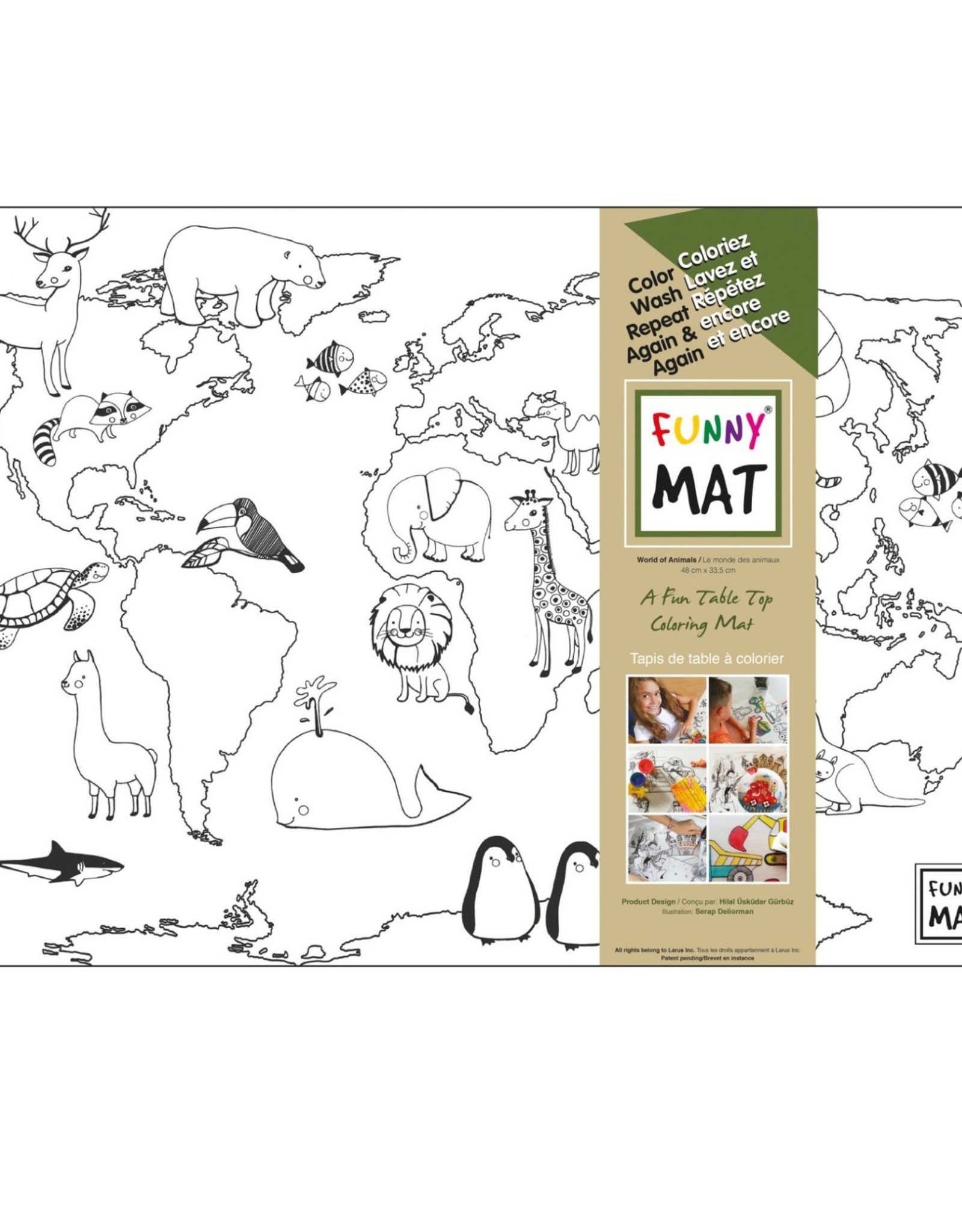 Funny Mats Animal-World PlaceMat