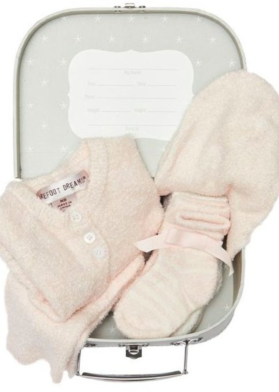 Barefoot Dreams Barefoot Dreams Heirloom Baby Set Pink