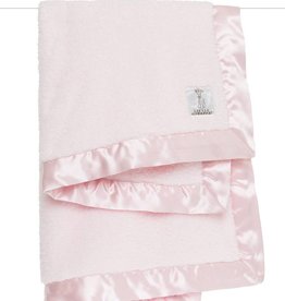 Little Giraffe Little Giraffe Pink Satin Chenille Blanket