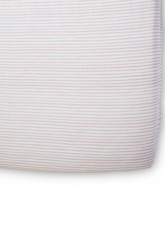 Pehr Pehr Stripes Away Petal Crib Sheet