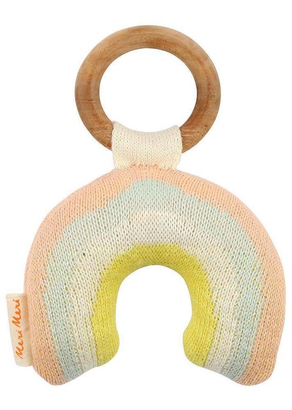 Meri Meri Rainbow Knit Teether Rattle