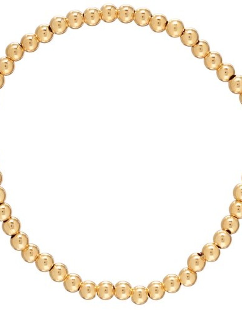 E Newton E Newton Classic Gold 4mm Bead Bracelet