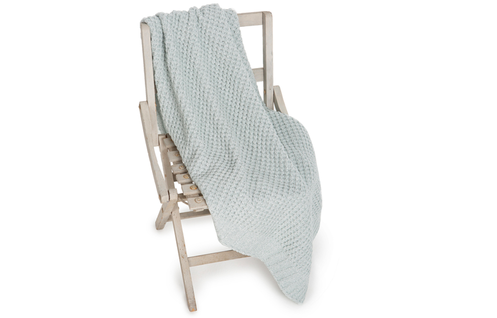 Waffle Baby Blanket 30x32 Sea Glass